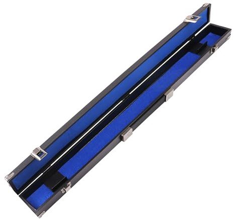 GSE Games & Sports Expert Billiard Pool Cue Stick Hard Box, Billiard Carrying Case Holds 1 Butt and 1 Shaft, Blue