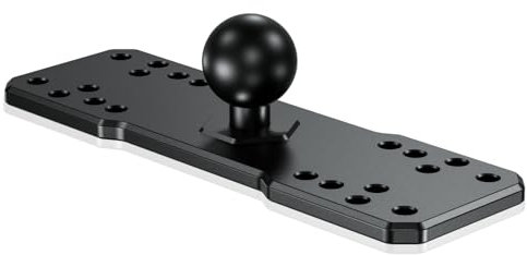 BRCOVAN 1-Zoll-Kugel Fischfinderhalterung Platte, Universelle Marine-Elektronikplatte aus Aluminiumlegierung für Garmin, Humminbird, Lowrance, Raymarine, für RAM Mounts B-Größe Doppelsockelarm