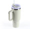 XSUPER 40oz Tumbler with Handle and Straw Lid, Stainless Steel Vacuum Insulated Travel Mug Water Bottle Cup for Water, Iced Tea or Coffee, Smoothie and More (Dune)