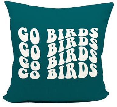 Mancheng-zi Trendige Fußball-Kissenbezüge, Fußball-Motiv, Fußball-Fan-Geschenke, Fußball-Geschenk, Fußball-Geschenk, 45,7 x 45,7 cm, Grün