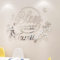 3D Wandtattoo Küche Wandaufkleber - Wandtattoo Küche Selbstklebend Wandtatoo Wanddeko Küche Wandtattoo Wohnzimmer Aufkleber Küche Wandsticker Fototapete Küche Wandtattoo Sprüche (Silbrig, 76 * 100cm)