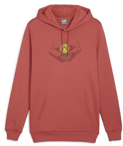 PUMA BVB Borussia Dortmund Fanartikel Pullover Herren, Größe:M, Farbe:Rot