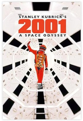 HACERR Filmposter 2001-Odyssee Im Weltraum 1968, Si-Fi-Kult, klassisches Leinwand-Poster, Schlafzimmer, Dekoration, Landschaft, Büro, Raumdekoration, Geschenk, 60 x 90 cm