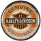 Nostalgic-Art Retro Wanduhr, Ø 31 cm, Harley-Davidson – Genuine Original – Geschenk-Idee für Biker, Original Lizenzprodukt (OLP), Große Küchenuhr, Vintage Design