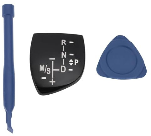 YINETTECH Auto Schaltknauf Aufkleber Schaltknauf Panel Aufkleber Abdeckung Ersatzteil Auto Innenraum Aufkleber Kompatibel mit BMW 1 2 3 4 5 7 Series X3 X4 X5 X6, Kurz