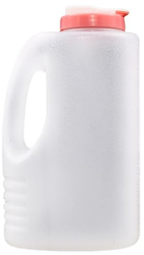 Huraoerrrr Pruciatore con Coperchio 3L Brocca per Le perdite Resistenti alla Perdita di perdite con brocca di plastica a Manico per la miscelazione dell'olio di Succo d'Acqua, contenimento e accumulo