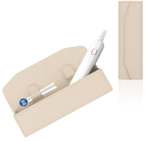 Zahnbürsten Etui für Oral B Zahnbürste Elektrische - Philips Sonicare Reiseetui, Tragbare Toothbrush Tasche, Hartschalen Schutz Cover Box, Elektrische Zahnbürste Tragetasche Reise Zubehör (Beige)