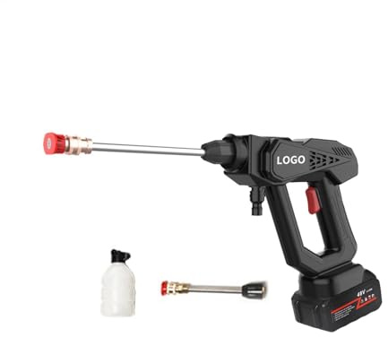 Lavadora de alta presión de mano, lavadora de alta presión inalámbrica - Lavadora de alta presión recargable portátil | Lavadora multiusos, lavado eléctrico con 3 modos de riego de jardín