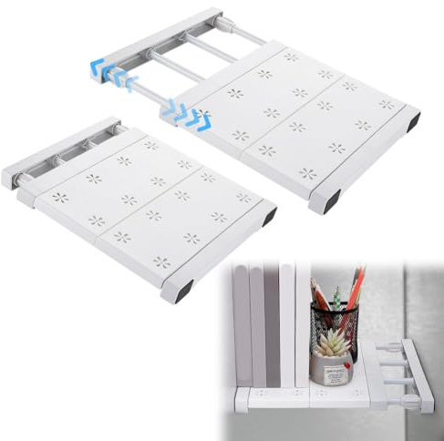 Cpolebev 2 Stück Regal-Organizer für Schulspinde - Verstellbarer Spind-Teiler, Platz im Spind zu Erweitern