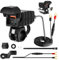 Daakro Upgraded 12V Motorrad USB ladebuchse,36W+18W Dual Fast Charging 3.0 Motorrad-Telefon-Ladegerät,mit LED-Spannungsmesser's wasserdichte Motorradsteckdose für DC12-24V Motorräder, Dreiräder