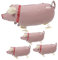 IMIKEYA 4 Stück Schweineballon gehen für Folienparty thematisiert Lasst uns gehende Tierballons Schweinedekorationen Schweinchen Luftballons Folienballon Aluminiumfolie