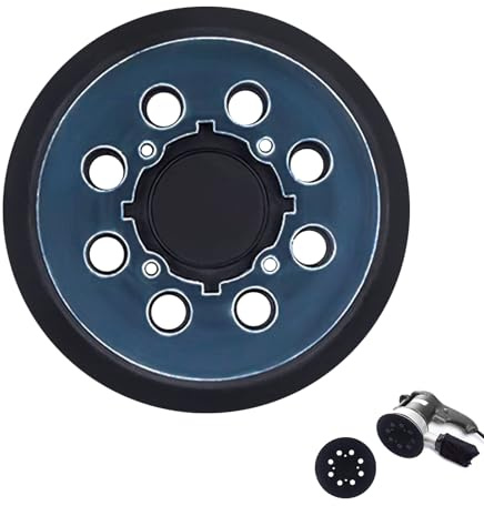Sander Pad Compatible with DeWalt DCW210N DCW210B DWE6423 DWE6421, Backing Pad Replacement for 125mm 5 Inch Sanding Hook Loop System for Polishing, N329079 DWE64233 RSP54, Efficient Dust Collection