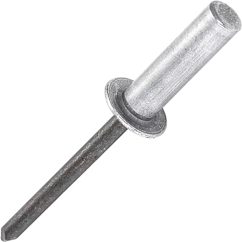 Kit di 60 rivetti ciechi Pop impermeabili a punta chiusa, 3 misure: Ø4,8 x 10/12/16 mm (20 per dimensione) – Testa bombata in alluminio, Mandrino in acciaio