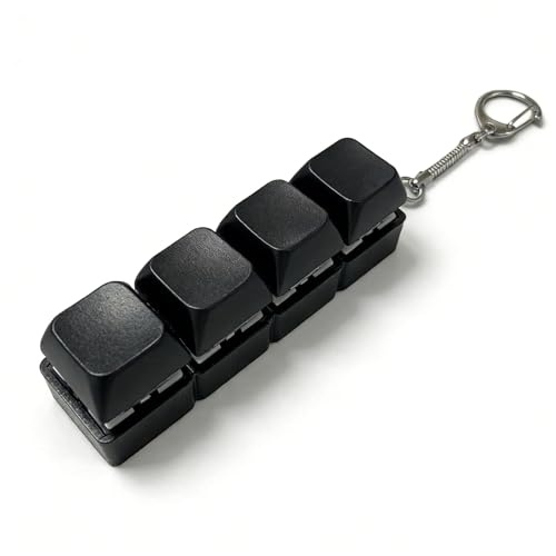Tastatur Fidget Toys,Clicker Mechanischer Schalter Stressabbau Schlüsselanhänger,Keycaps Keyboard Keychain Stress Spielzeug,Erwachsene Männer Frauen Kinder für Dekompression Tastaturs Tasten