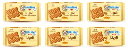 6x Mulino Bianco Kekse mit Honig Rigoli 400g Kuchen Butterkeks cookies brioche