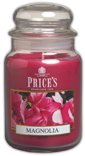 Prices Candles - Magnolia - Duftkerzen - 630 gr. im Glas – Brenndauer bis 150 Stunden, PBJ010605, Rot