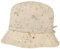 Lipodo Flowers Stoffhut Damen - Sommerhut Leinen - Leinenhut mit Schleife und Garniturband - Damenhut mit Blumenmuster - Sonnenhut Frühjahr/Sommer beige M (57-58 cm)