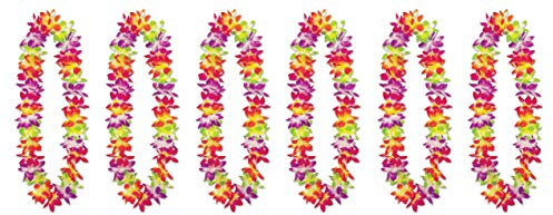 Beistle 66285 Maui Floral Lei 6-teilig, Textil, Mehrfarbig