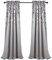 Lush Decor Coppia di tende a pannello filtranti con fiori piangenti, 132 cm di larghezza x 213 cm di lunghezza + 5 cm di intestazione, colore grigio, affascinanti e moderne tende floreali per