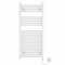 NRG Electric Heated Bathroom Towel Rail Manual Warmer Radiator Rad White 1100x500 250W