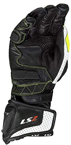 LS2 70099R0154M Swift Racing Motorcycle Gloves, Men, Black, M