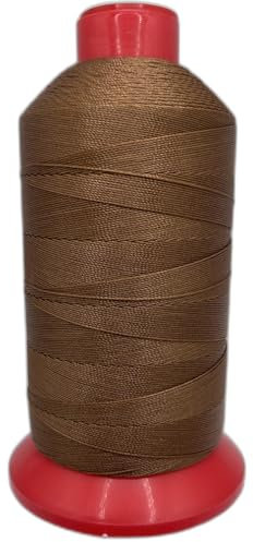 Hilo de coser de nailon unido T270 #277 800 yardas para exteriores, cuero (marrón)