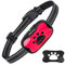 Collier Anti-aboiement pour Chiens Rechargeable, Collier Dressage pour Petit Moyen Grand Chien, Détection Intelligente des Aboiements avec Vibration et Son 7 Niveaux de Sensibilité, Rouge
