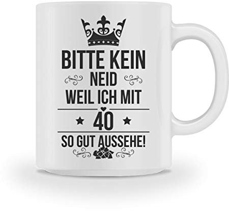 Tasse zum 40 Geburtstag Jahrgang 1985 geboren Keramik 375 Milliliter Mann Frau