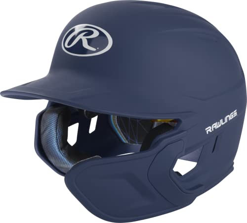 Rawlings 2022 MACH 1-Ton Matt Baseball-Schlägerhelm mit RHB ADJEXT, Senior, Matt Navy