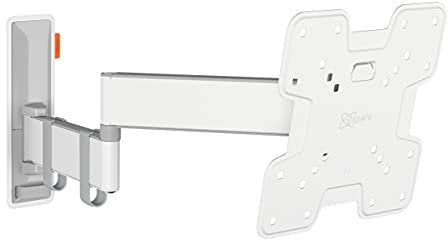 Vogel's Comfort TVM 3245 Schwenkbare TV-Wandhalterung für 19-43 Zoll Fernseher, Max. 15 kg, Schwenkbar bis zu 180°, Full-Motion TV Halterung max. VESA 200x200, Universelle Kompatibilität, Weiß