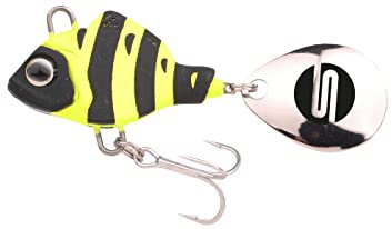 SPRO ASP Spinner UV– Searchbait mit original Gamakatsu Haken zum Angeln auf Raubfisch, Spinnangeln, Gewicht:7g, Farbe:Wasp UV