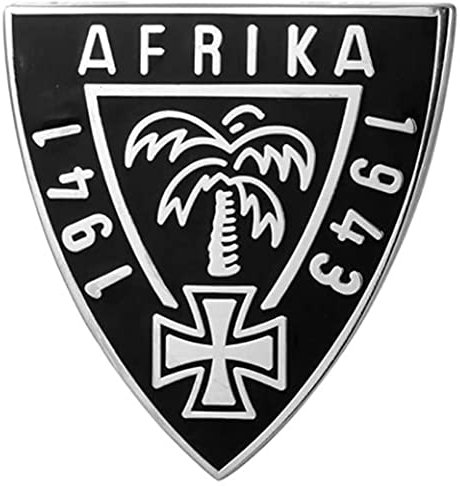 1941-1943 Deutsch Afrika Afrika Korps Gedenkkampagne Anstecknadel, Emaille