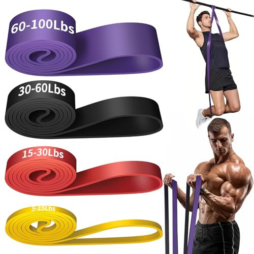 Alllvocles Resistance Band, Pull Up Bands, Pull Up Assistance Bands, Workout Bands, Exercise Bands, Resistance Bands Set for Legs, Working Out, Muscle Training, Physical Therapy, Shape Body, Men Women
