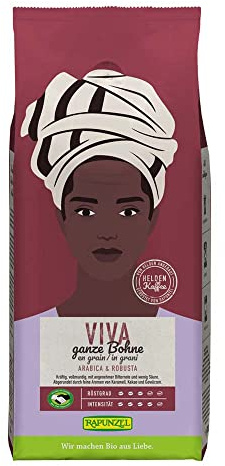 Rapunzel Heldenkaffee Viva, ganze Bohne, 1kg (12)