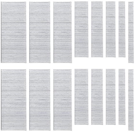 Glarks Assortiment de clous droits galvanisés de calibre 18 de 5,1 cm pour moulage d'armoires (F50)