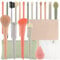 Docolor 17Pcs Makeup Brushes Set Pro Makeup Brush Set Premium Synthetic for Foundation, Face, Blending, Blush, Eyeshadow with Gift Box, Bag, Sponge and Brush Protector Perfect Make Up Gifts for Women