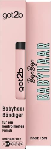 got2b Haar Mascara-Bürste Bye Bye Babyhaar (16 ml), Bürste zum Babyhaare Fixieren verleiht ein glänzendes Finish, federleicht und nicht fettend, auch für unterwegs