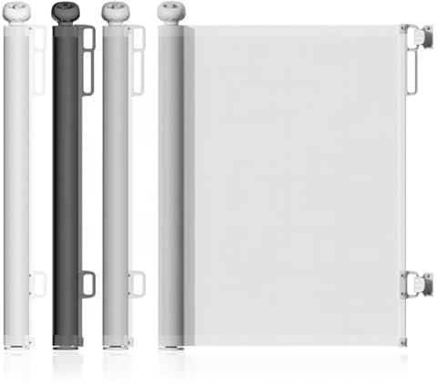 Start and Drive Ltd, Retractable Baby Gate 86cm x 140 cm Stair Safety Gate Roll for Babies and Pets, Extendable Barrier Gates (Black)