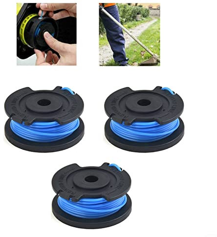 Rasentrimmer Spule, 3 Stück Nylon Ersatzspule, Akku Rasentrimmer Fadenspule für LTR 18-30 (14443120) Ersetzen 2.444-016.0