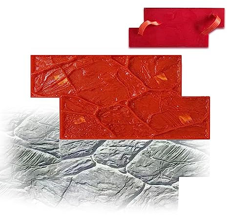 Realistische Schiefertextur Beton Stempel Beton Textur Matte Felsen Texturen Beton Nahtlose Stempelmatte Polyurethan Stempel Beton Textur für Wände oder Boden Set Outdoor Landschaftsbau Steinformen