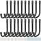 Heavdace 20 ganci da garage, 10,5 cm, resistenti, ganci da parete per attrezzi da giardino, tubi, biciclette, legno, attrezzature sportive, tosaerba