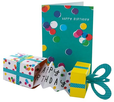 Hallmark Geburtstagskarte – 3D-Pop-Up-Geschenkbox-Design