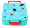 Sweety Fox Fiambrera Niños Colegio Océano con Cubiertos - Niños Colegio Válido para Microondas, Sin BPA, Limpieza Sencilla - Comidas Saludables y Divertidas desde los 3 Años