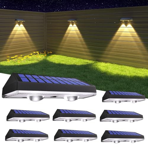 HAMLITE Solar lampen für Außen Garten,Gartenleuchten Solar mit 3 Farbtemperaturen,IP65 Wasserdichte,Super Hell Solarlampen für Außen für Terrasse Garten Stufen Treppen Zäune-4 Stücke