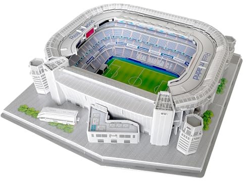 Habarri Santiago Bernabeu Stadion Puzzle 3D - 3D Puzzle-Stadion - 3D Fußballstadion für Kinder und Erwachsene - Modell eines Fußballstadions - Modellbau - 101 Elemente