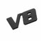 Auto Emblem Aufkleber für Vw Polo GTI,Selbstklebend 3D Metall Abzeichen Logo Stickers Number Letters Zeichen Badge Decal Auto Karosserie Dekoration Zubehör,V8Black1
