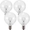 Konesky 4 Pack Wax Warmer Bulbs, G50 25W Scentsy Light Bulb, E12 Base Salt Lamp Bulb, 2700K | Warm White | Dimmable Incandescent Bulbs for Wax Burner(220V-230V)