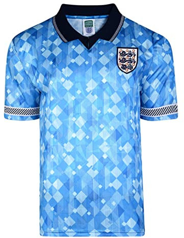 Score Draw Mens England 1990 Third Shirt Blue M
