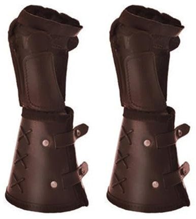 Mittelalterliche Stulpen – Vintage Renaissance Armschützer, Leder-Armschienen | 1 Paar Kunstleder-Handschuhe Rüstungen, Wikinger-Kostüm-Zubehör für verschiedene Verkleidungspartys und andere Anlässe,