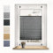 Sonello Plissee Crush Klemmfix ohne Bohren 30cm x 160cm Anthrazit Faltrollo Plisseerollo Jalousie für Tür & Fenster Blickdicht Sichtschutz Sonnenschutz Fertifplissee Rollo